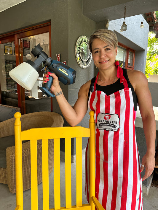 Revamp Old Furniture using a Paint Sprayer