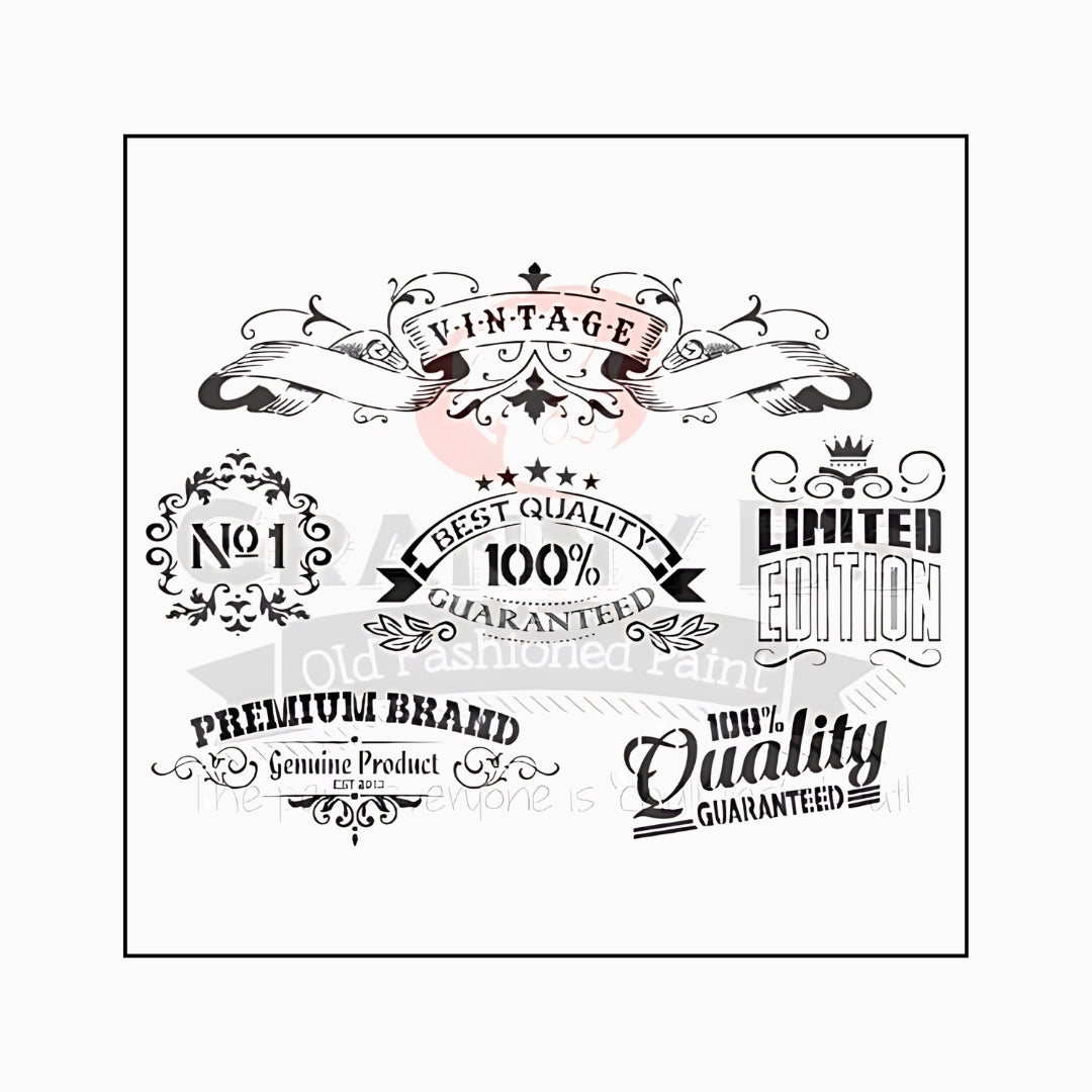 Authentic Stencil - Granny B's Old Fashioned Paint