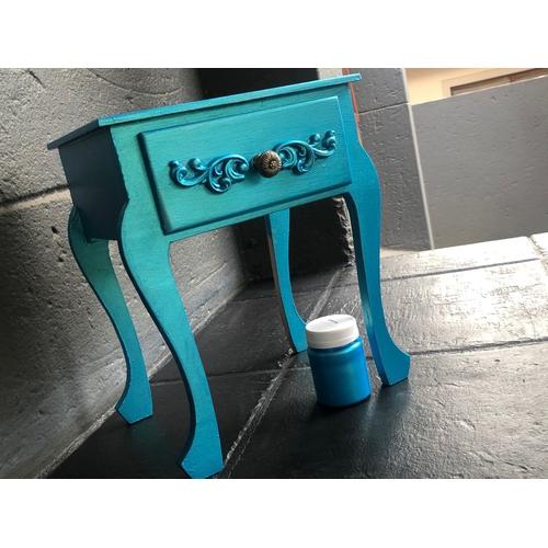 Liquid Metal Bermuda Blue 125ml (colour shifting) - Granny B's Old Fashioned Paint