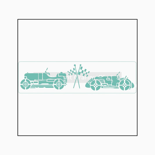Cars Border - Stencil - Granny B's Old Fashioned Paint