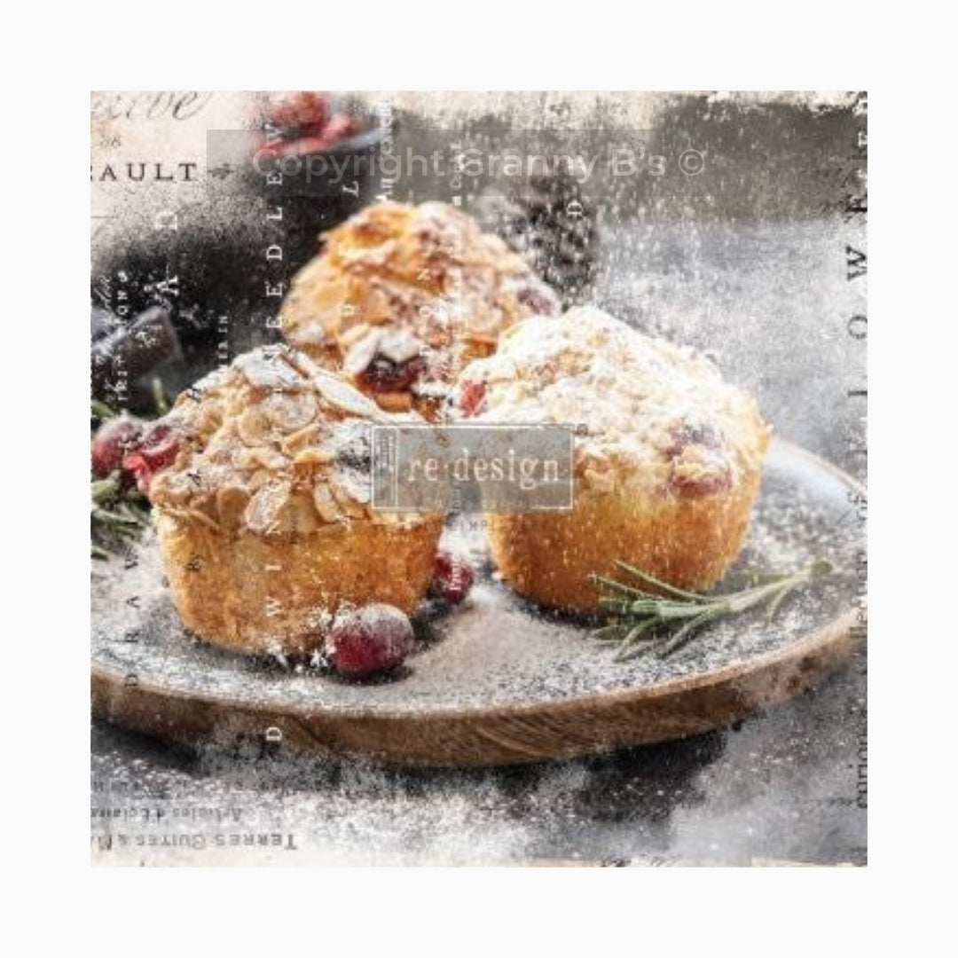 Decoupage Tissue Paper- Warm Desserts