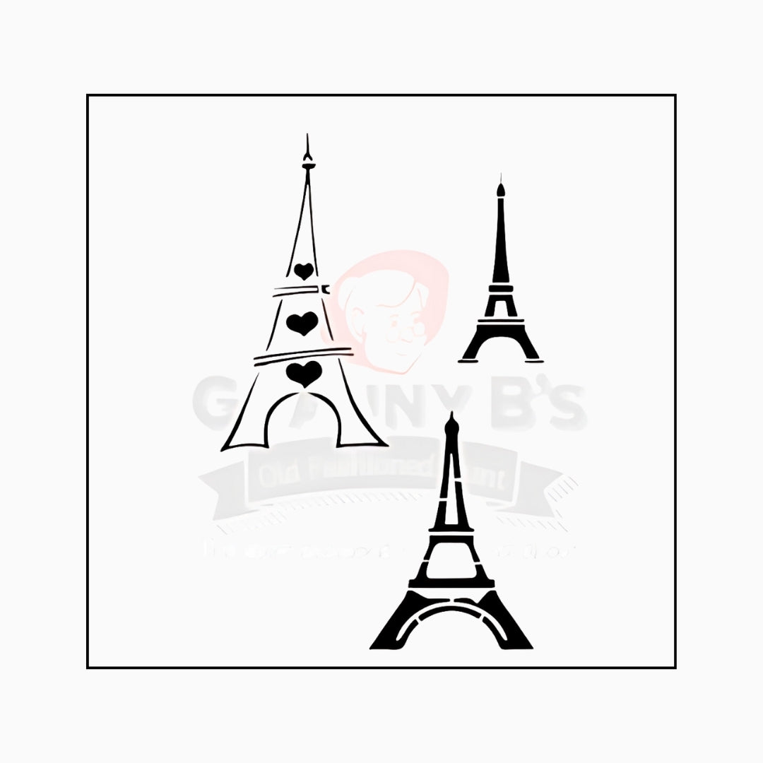 Eiffel Tower Stencil - Granny B's Old Fashioned Paint