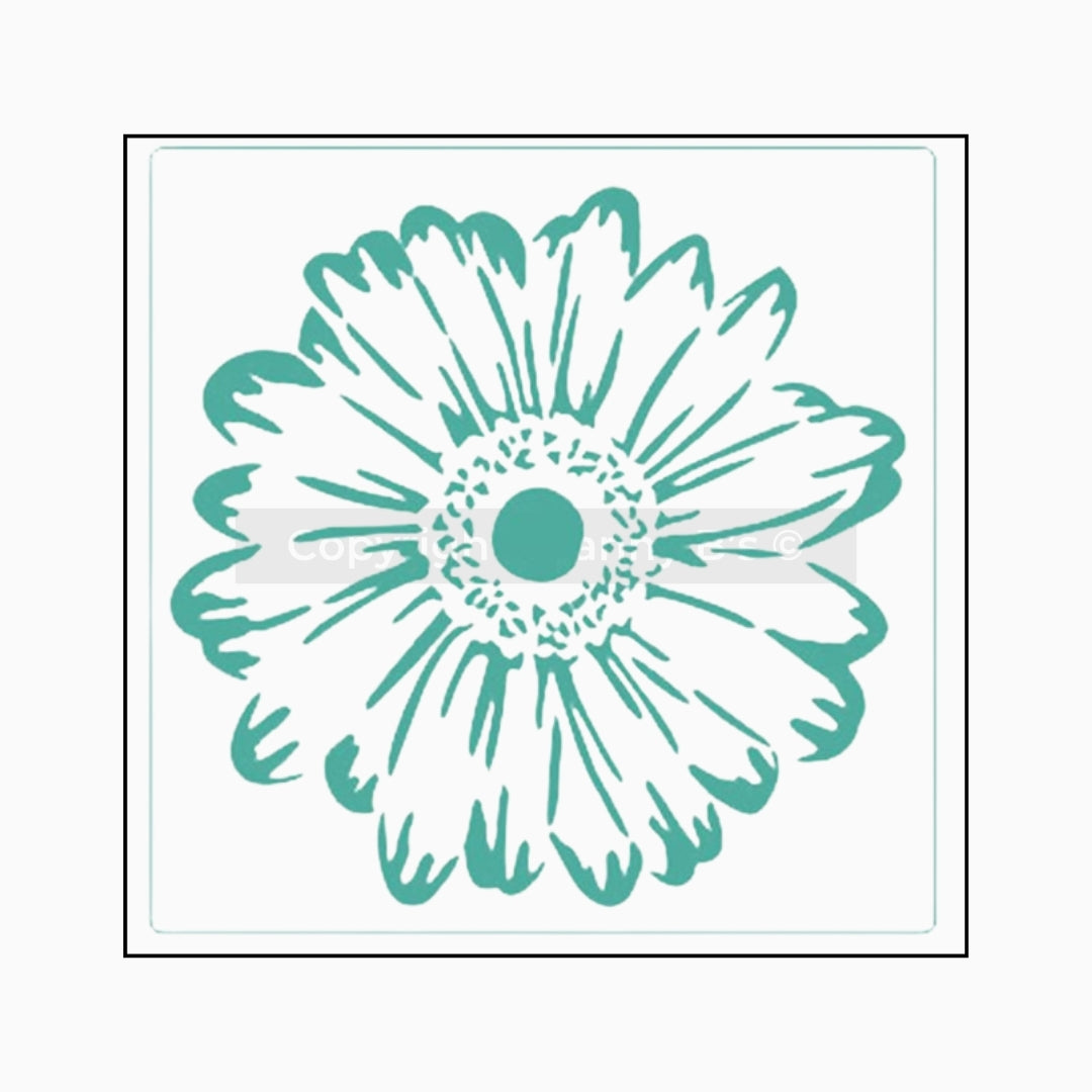 Gerbera Floral- Stencil - Granny B's Old Fashioned Paint