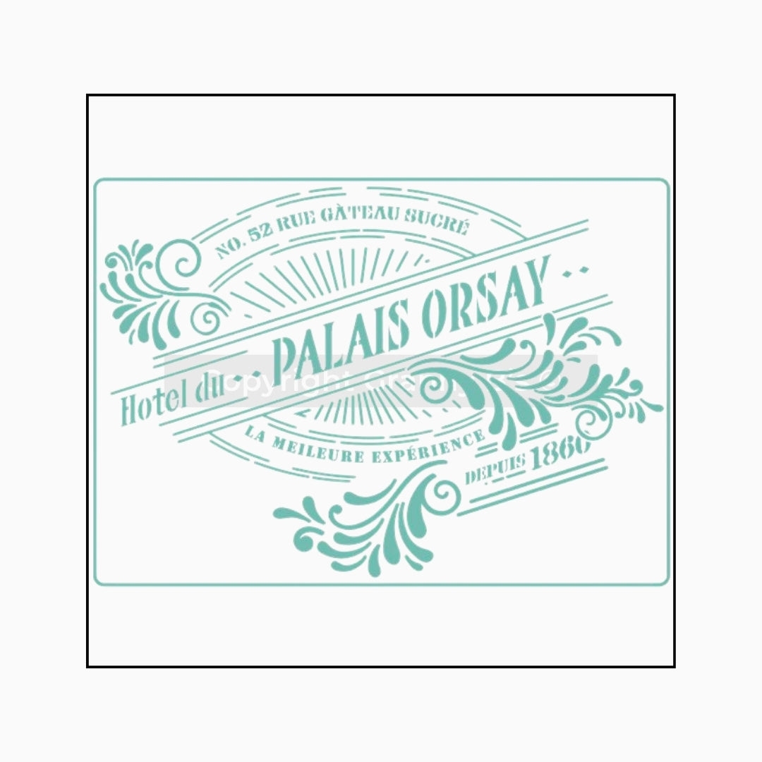 Palais Orsay -Stencil - Granny B's Old Fashioned Paint
