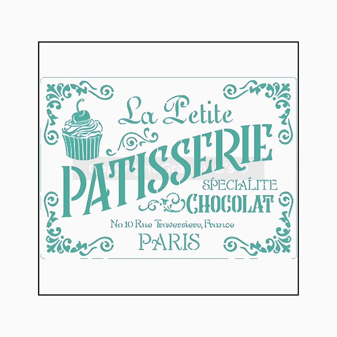 Patisserie -Stencil - Granny B's Old Fashioned Paint