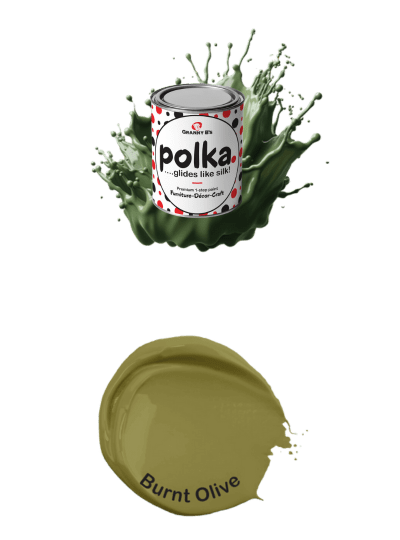 Polka.Paint - Burnt Olive (olive green)
