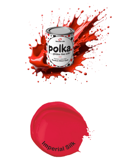 Polka.Paint - Imperial Silk (vibrant red)