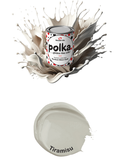 Polka.Paint - Tiramisu (grey off-white)