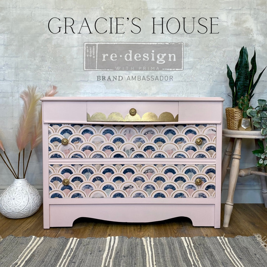 Decoupage Tissue Paper- Marbled Scales - Granny B's Old Fashioned Paint