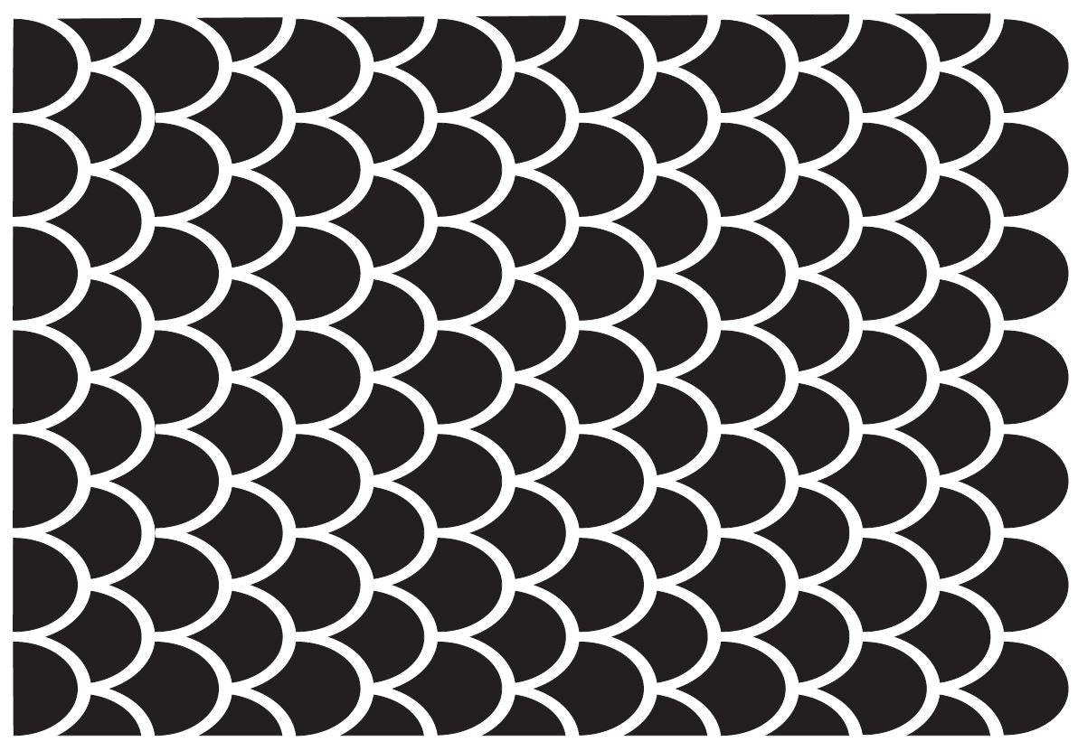 Scales Stencil - Granny B's Old Fashioned Paint
