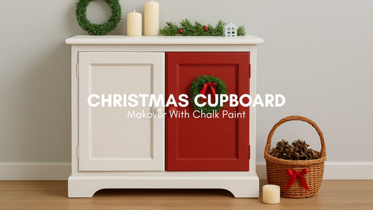 Christmas Cupboard Makeover With Chalk Paint