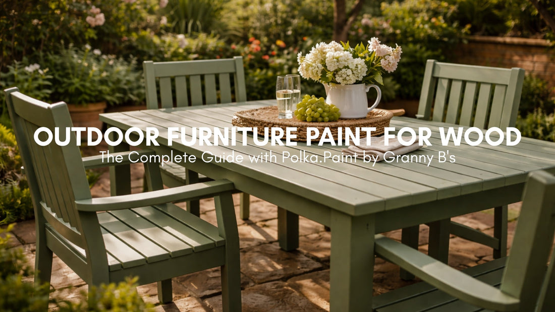 Outdoor Furniture Paint for Wood: The Complete Guide with Polka. Paint by Granny B's
