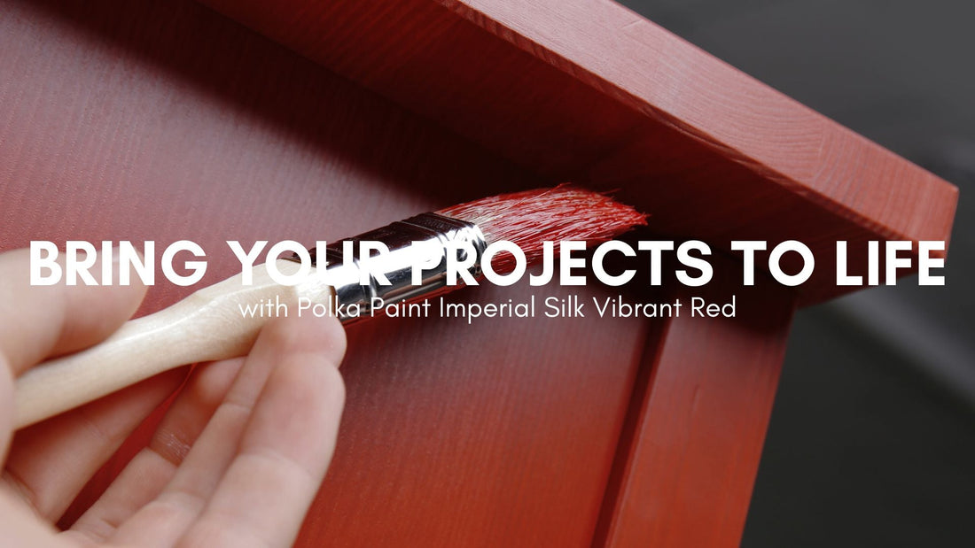 Bring Your Projects to Life with Polka Paint Imperial Silk Vibrant Red
