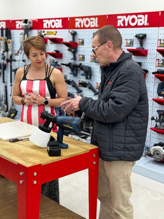 Spraying Polka.Paint With your Ryobi Sprayer