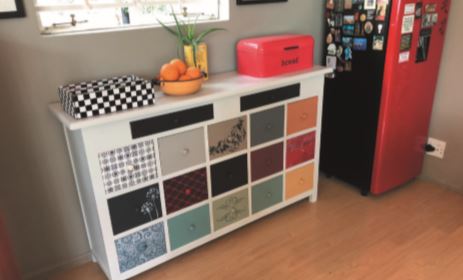 Boho Cabinet makeover inspiration - created by Eldaleen Hugo