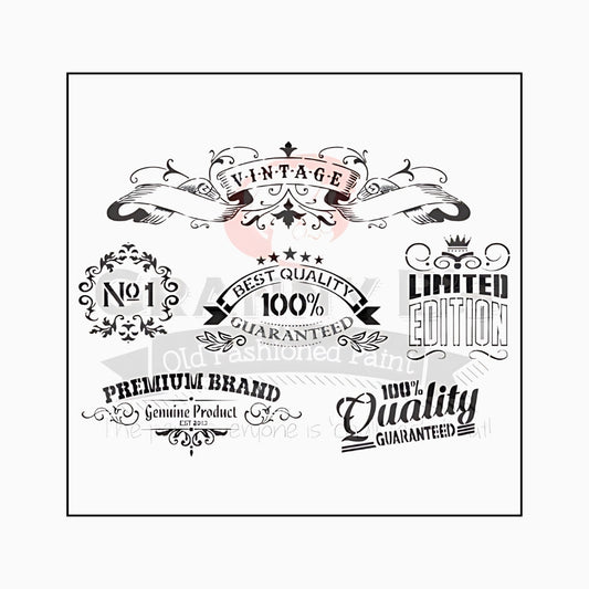 Authentic Stencil - Granny B's Old Fashioned Paint