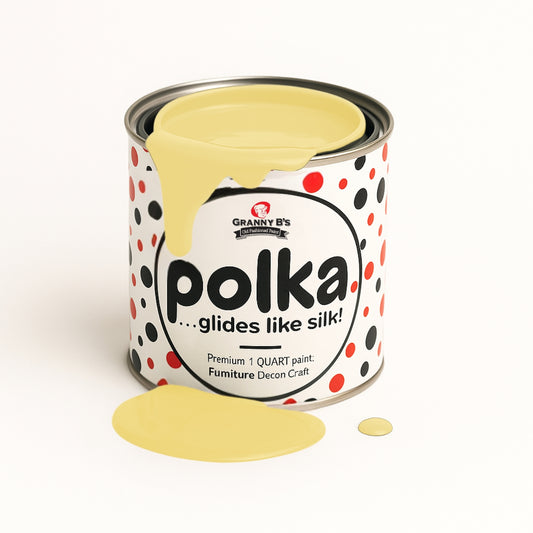 Polka.Paint - Day Lily (pale yellow)