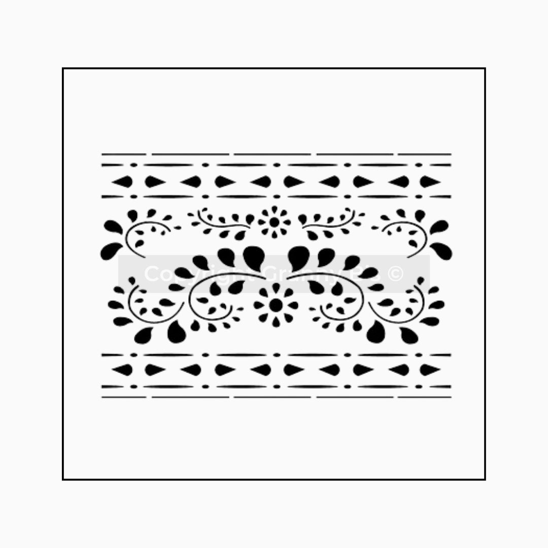 Faux Bone Stencil