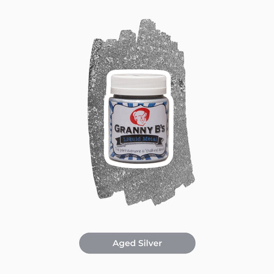 Liquid Metal Aged Silver 125ml - Granny B's Old Fashioned Paint