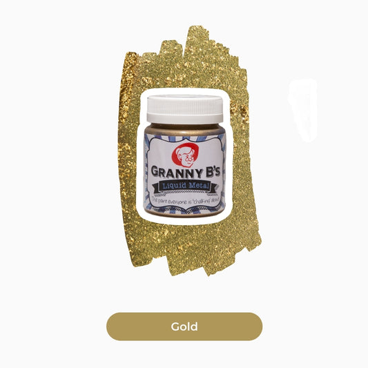 Liquid Metal Gold 125ml - Granny B's Old Fashioned Paint