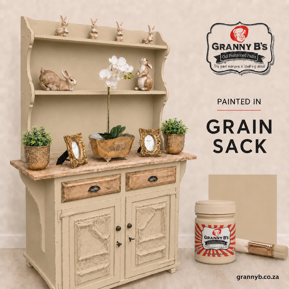 Chalkpaint - Grain Sack (Beige Slate) paint tin