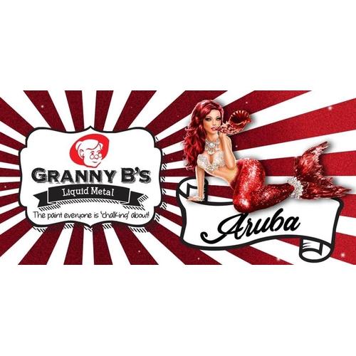 Liquid Metal Aruba Red 125ml - Granny B's Old Fashioned Paint