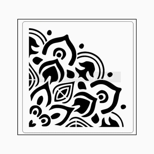 Mandala Quarter 2 Stencil - Granny B's Old Fashioned Paint