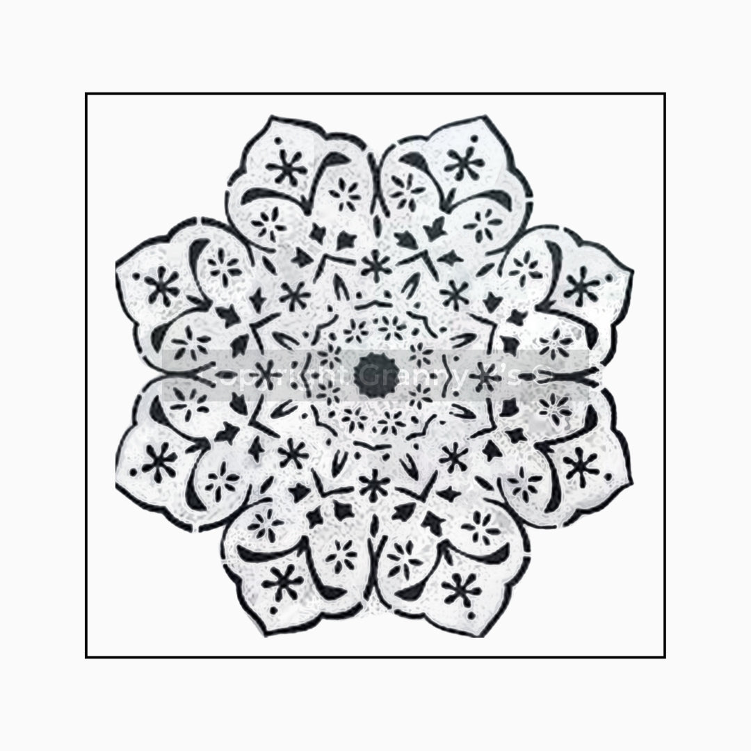 Mandala Star Stencil 45x45