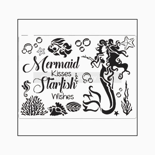 Mermaid Stencil - Granny B's Old Fashioned Paint