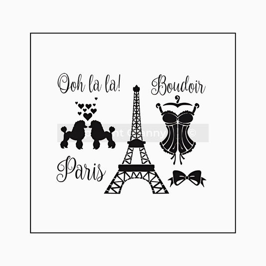 Ooh La La Stencil - Granny B's Old Fashioned Paint