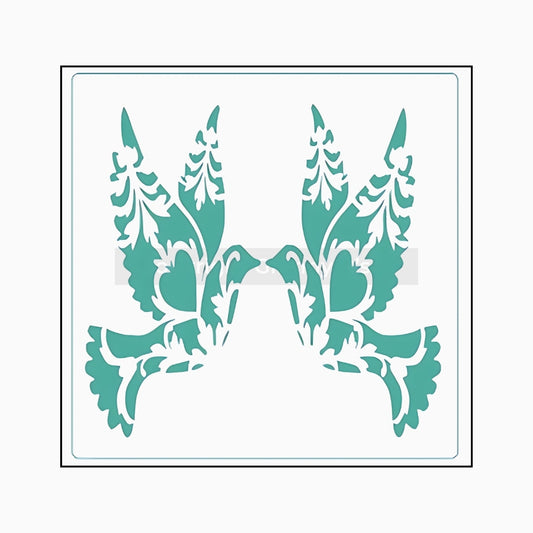Ornate Doves - Stencil - Granny B's Old Fashioned Paint