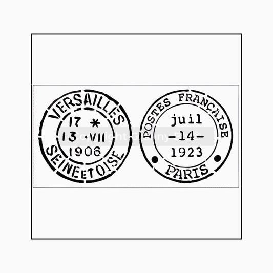 Postage Stamp Versailles Stencil - Granny B's Old Fashioned Paint