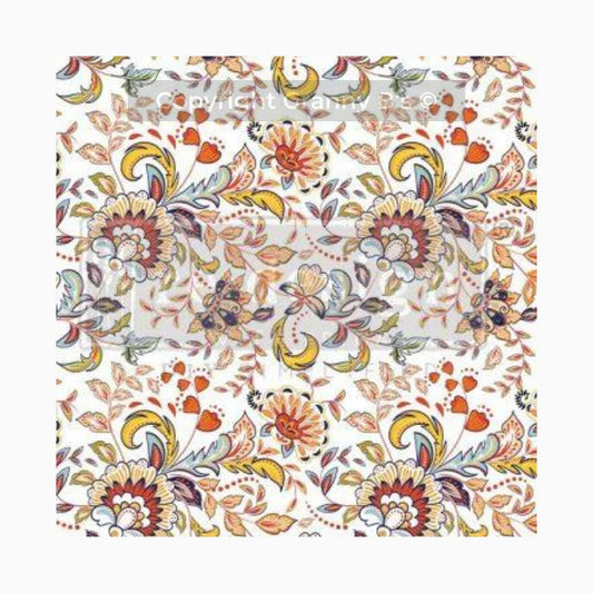 ‘Tangerine Spring’ - Decoupage Tissue Paper