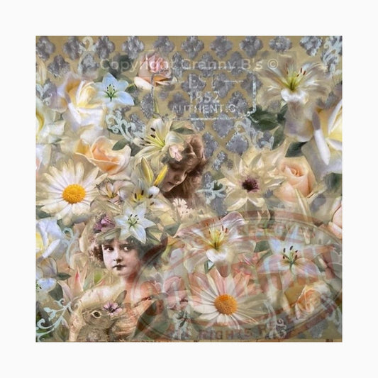 ‘The Flower Child’ by Anna Kristina Decoupage Tissue