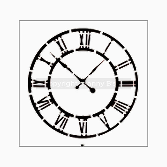 Vintage Clock Stencil - Granny B's Old Fashioned Paint