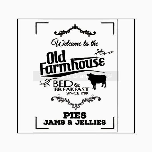Welcome to the Old Farmhouse Stencil - Granny B's Old Fashioned Paint