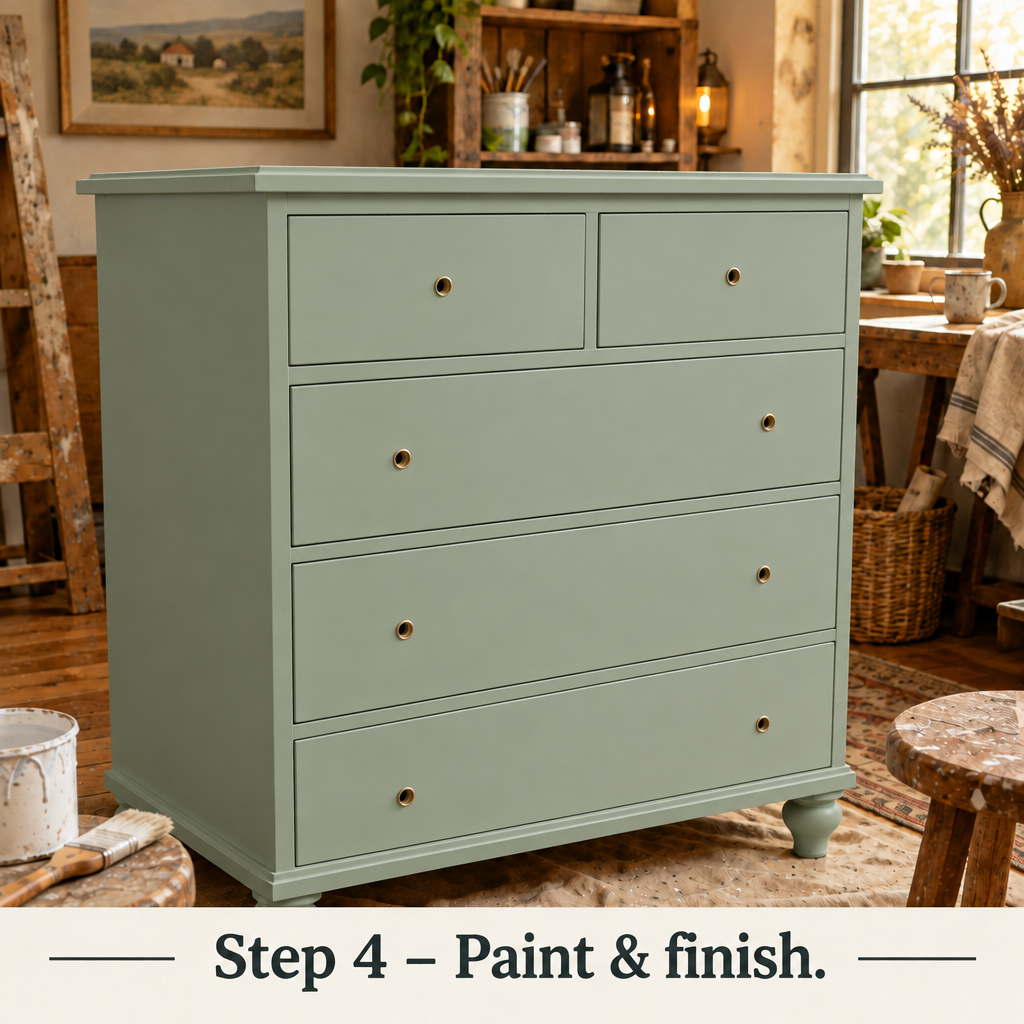 Revised Step 4 – Paint & finish