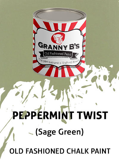 Old Fashioned Paint - Peppermint Twist (Sage Green) - Granny B's Old Fashioned Paint