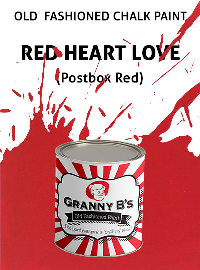 Chalkpaint - Red Heart Love (Postbox Red)