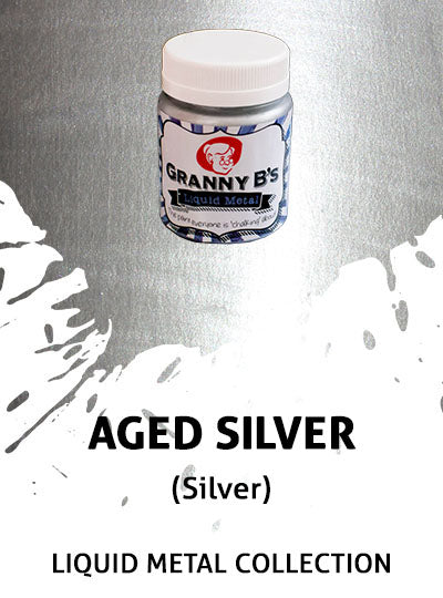 Liquid Metal Aged Silver 125ml - Granny B's Old Fashioned Paint