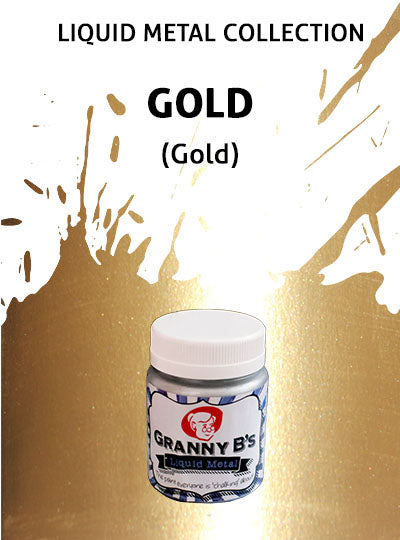 Liquid Metal Gold 125ml - Granny B's Old Fashioned Paint