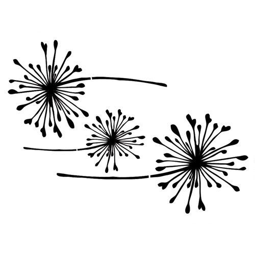 Dandilion Stencil - Granny B's Old Fashioned Paint