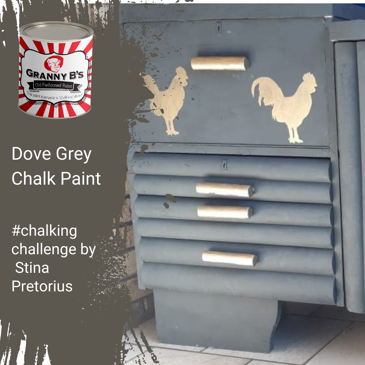 Chalkpaint Dove Grey Charcoal Granny B s Old Fashioned Paint
