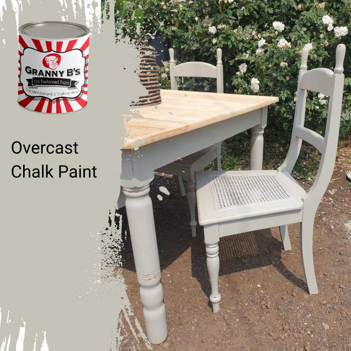 Chalkpaint - Overcast (Mid Grey) - Granny B's Old Fashioned Paint