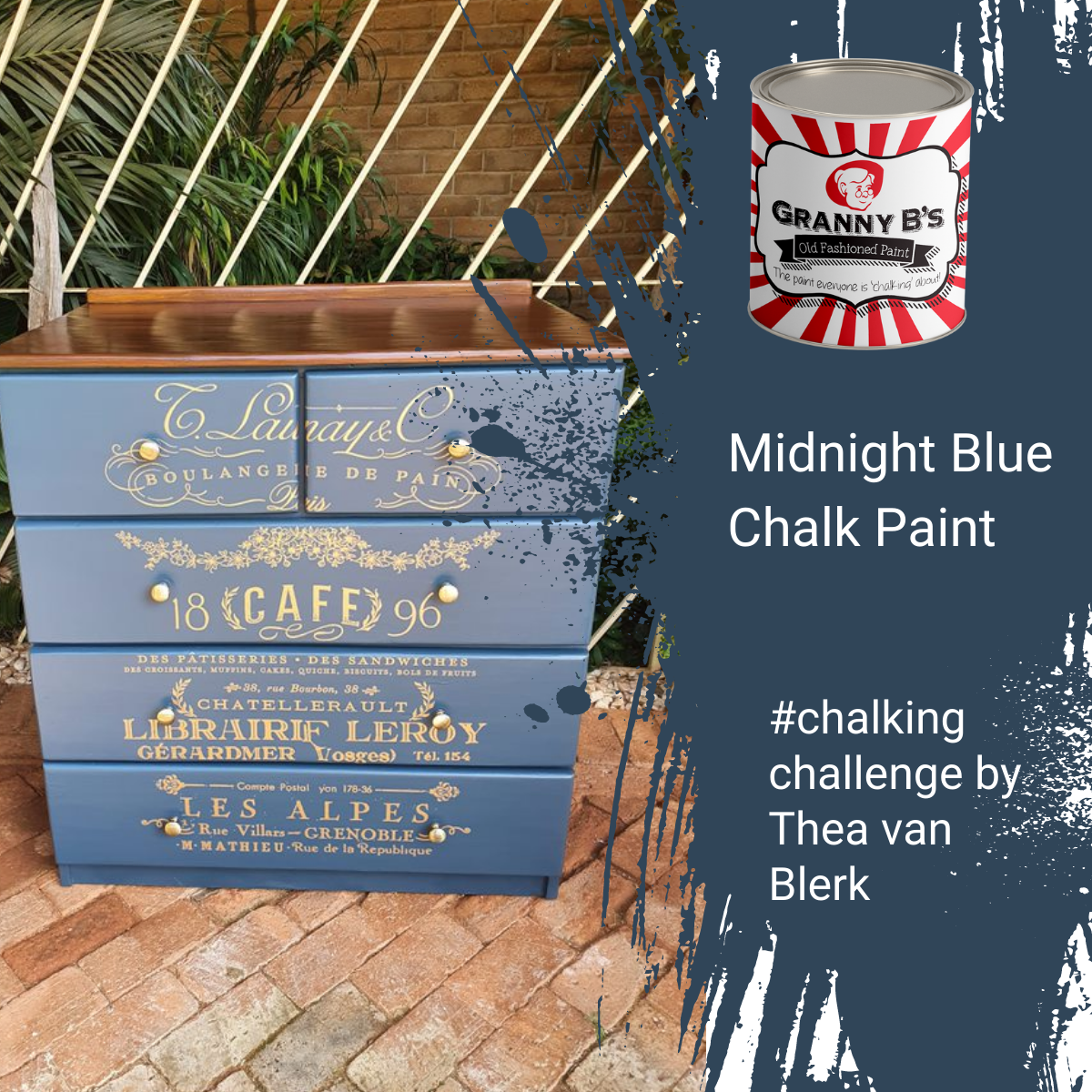 Chalkpaint - Midnight Blue (Dark Blue)