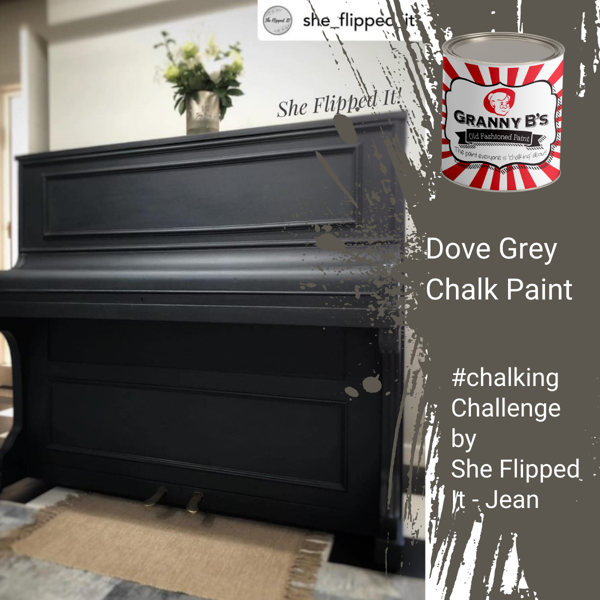 Chalkpaint - Dove Grey (Charcoal)