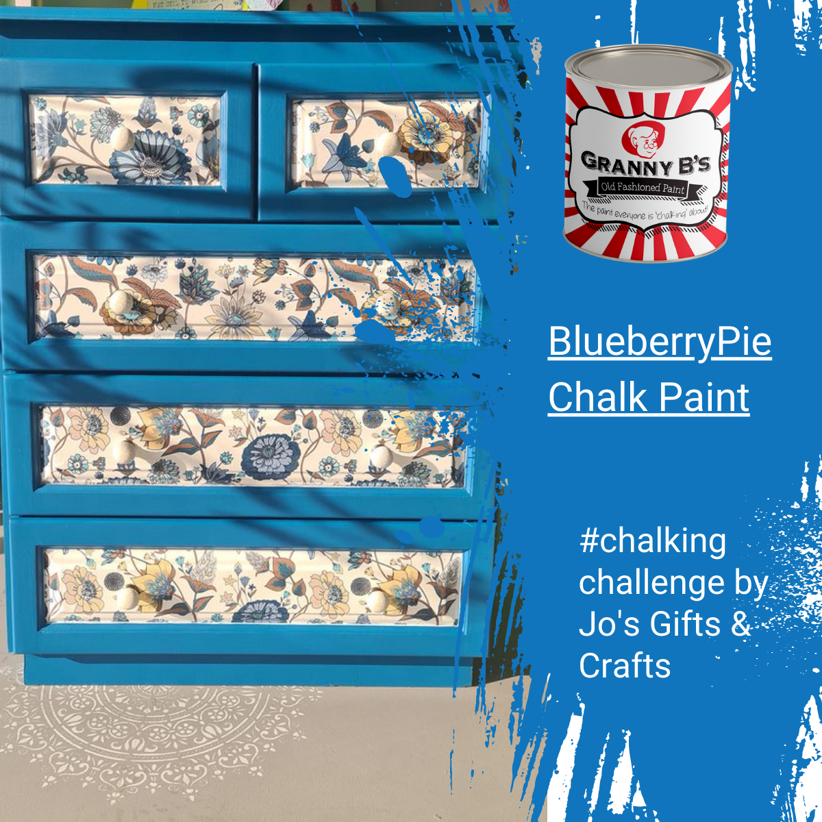 Chalkpaint - Blueberry Pie (Bright Blue)