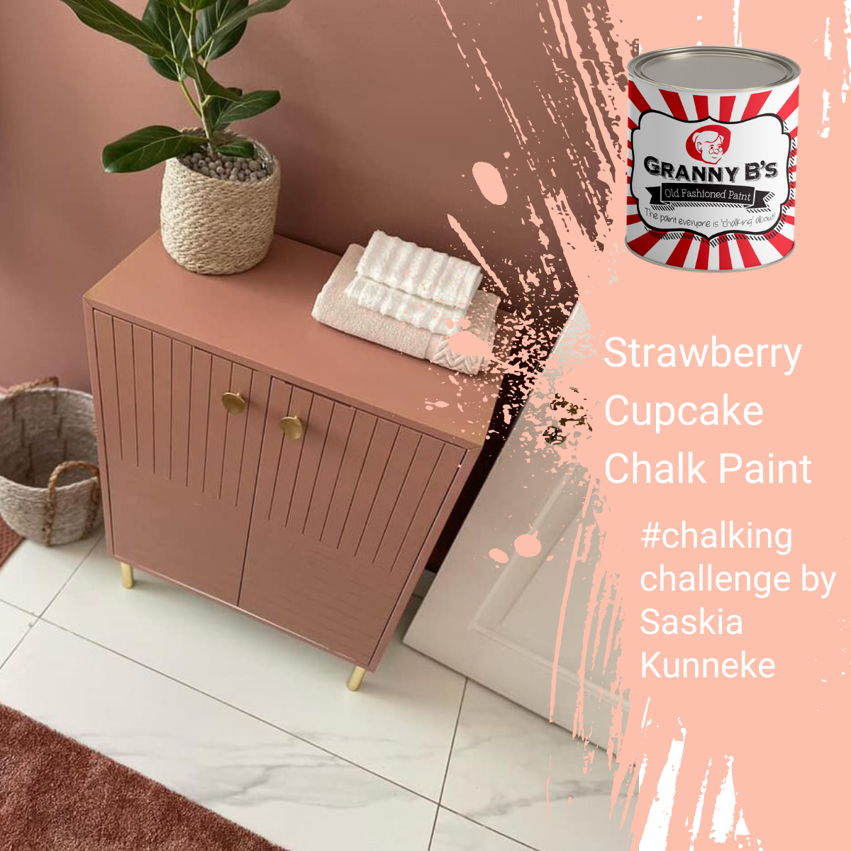 Chalkpaint - Strawberry Cupcake (Vintage Pink) - Granny B's Old Fashioned Paint