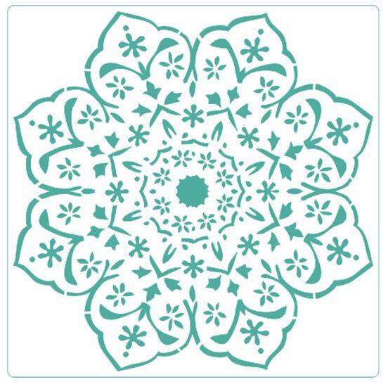 Flower Mandalla - Stencil - Granny B's Old Fashioned Paint