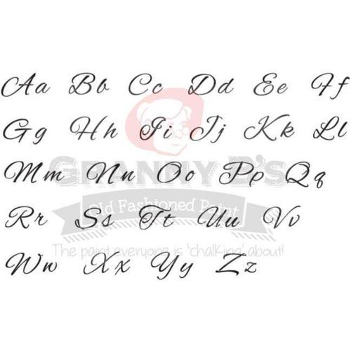 Alphabet A-Z (Capital & Small Letter on each stencil- pack of 26) - Granny B's Old Fashioned Paint